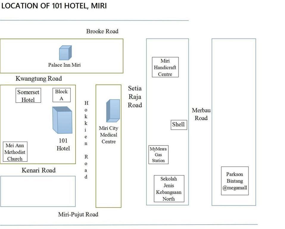 101 Hotel Miri Ngoại thất bức ảnh